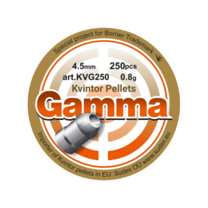Gamma 4.5mm õhkrelva kuulid 0,8g 250tk (Kvintor)
