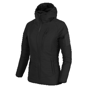 Naiste Wolfhound Hoodie Jacket - Windpack® Nylon Must (Helikon-Tex)