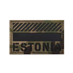 Eesti IR Patch / Embleem Must/Multicam