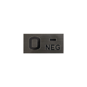 0 Rh− Blood Type Patch / Veregrupimärk – Black/Boreal Green (Direct Action)