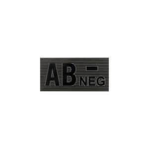 AB Rh− Blood Type Patch / Veregrupimärk – Black/Boreal Green (Direct Action)
