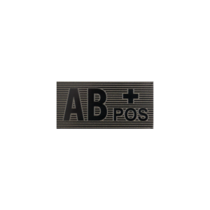 AB Rh+ Blood Type Patch / Veregrupimärk – Black/Boreal Green (Direct Action)