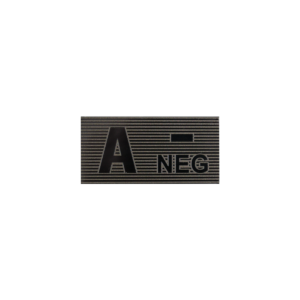 A Rh− Blood Type Patch / Veregrupimärk – Black/Boreal Green (Direct Action)