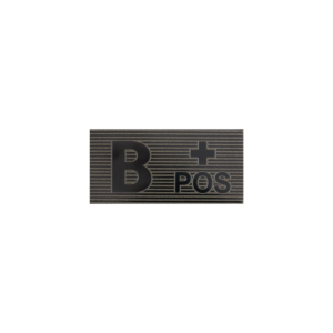 B Rh+ Blood Type Patch / Veregrupimärk – Black/Boreal Green (Direct Action)