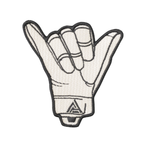 Shaka Patch / Embleem Shaka – Valge (Direct Action)